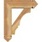 Ekena Millwork Balboa Arts and Crafts Rough Sawn Bracket w/ Offset Brace, Western Red Cedar, 6"W x 18"D x 22"H BKT0604X18X22BOA03RWR - alternate 2